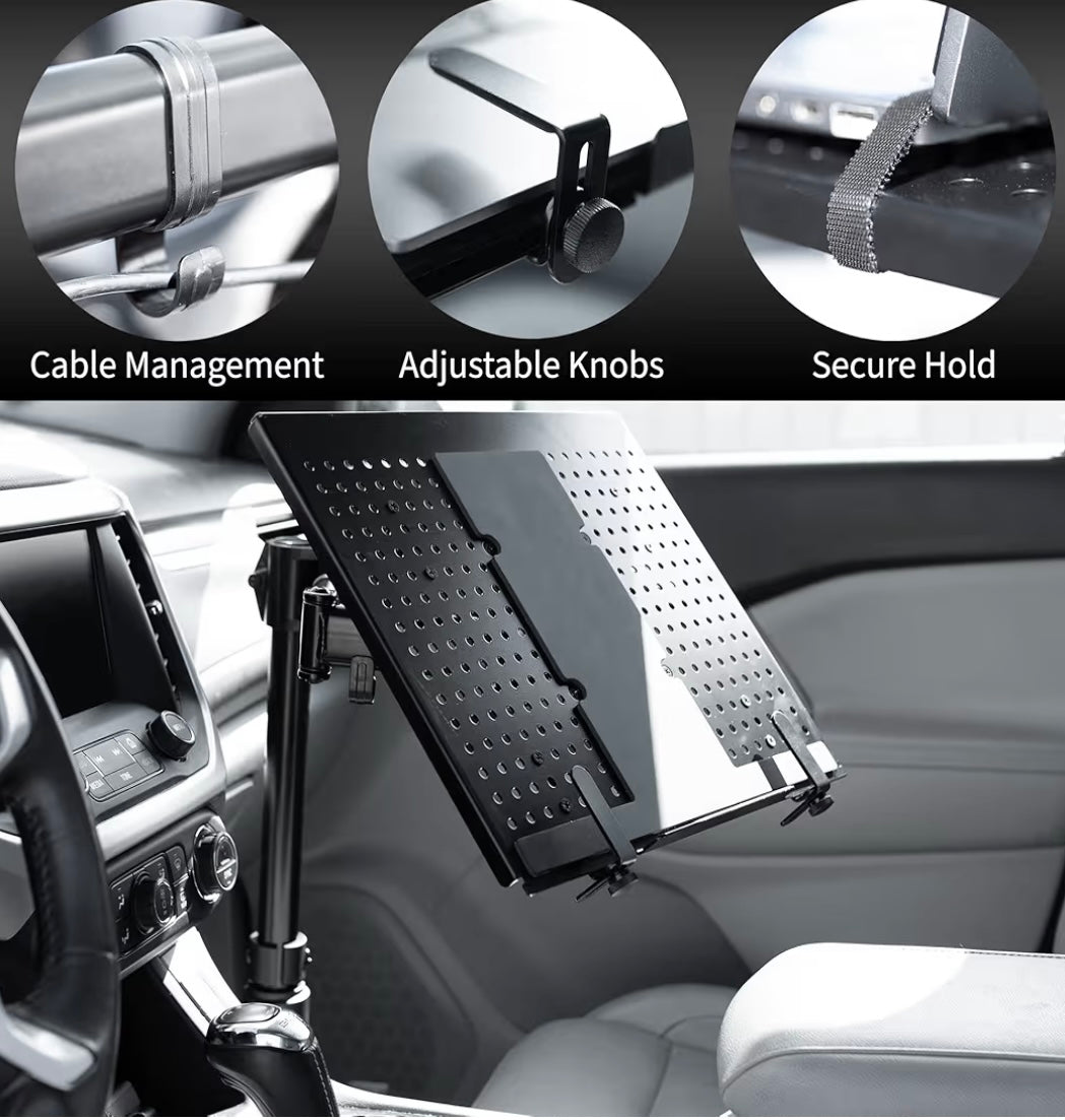 VIVO Vehicle Laptop Mount Stand — Adjustable Universal Car Mount for Laptops & Tablets (Open Box – Brand New)