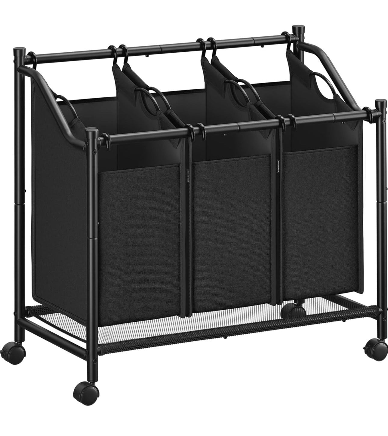 SONGMICS 3-Bag Rolling Laundry Sorter