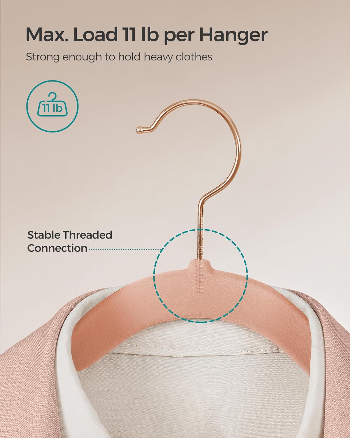 SONGMICS Velvet Slim Hangers – 50 Pack