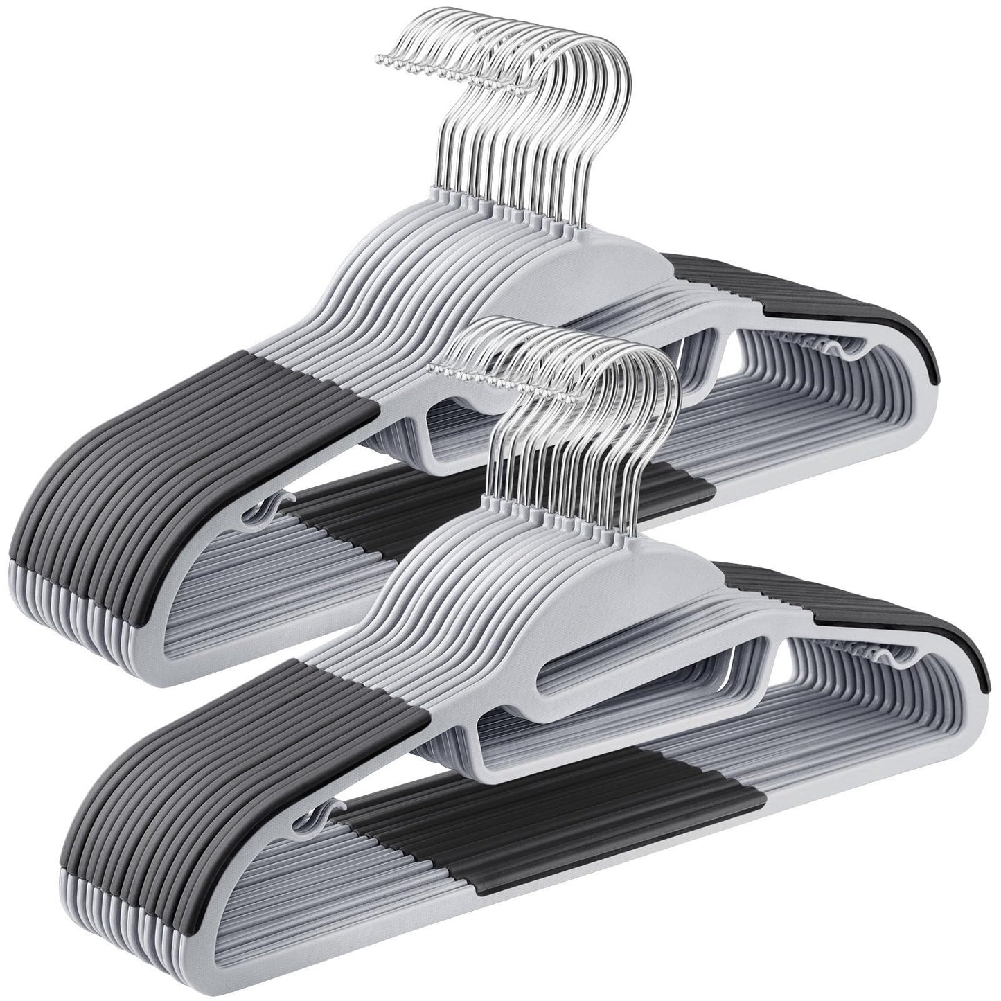 Slim S-Shape Space-Saving Clothes Hangers (30-Pack)