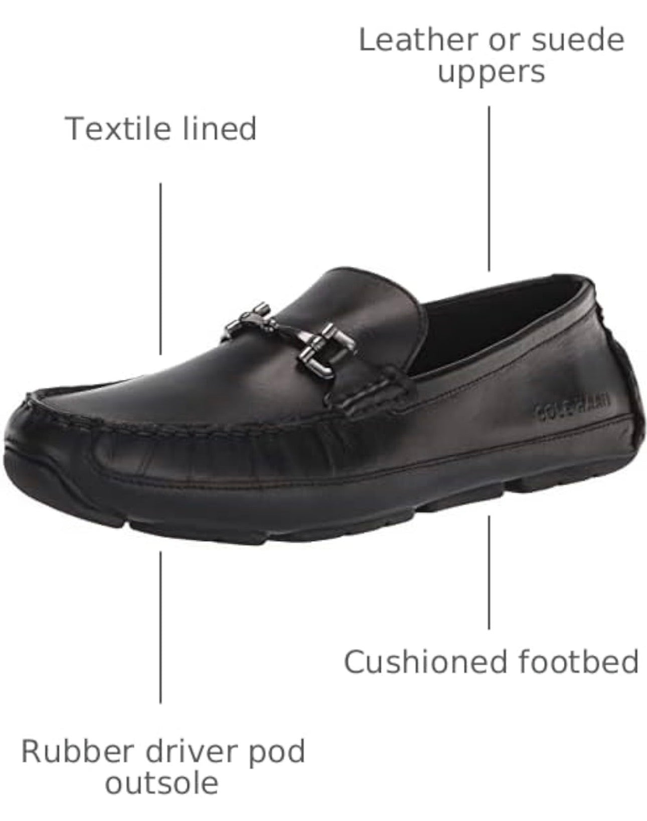 Cole Haan Wyatt Bit Driver – Black - Men’s Size 11