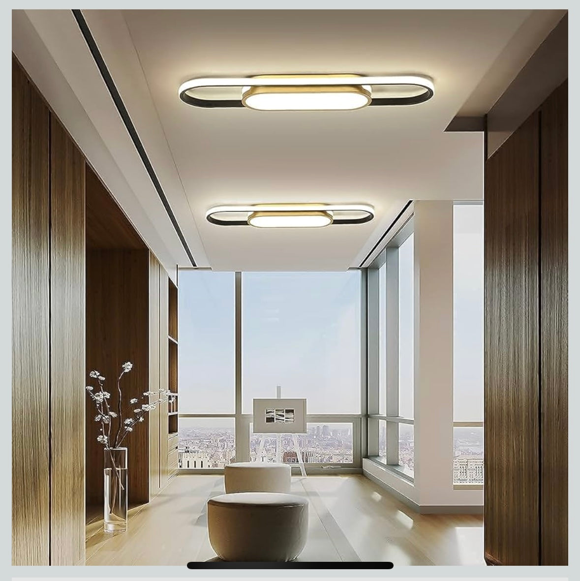 Tioolo White + Gold Modern LED Ceiling Light – 40 % Off Amazon Price!