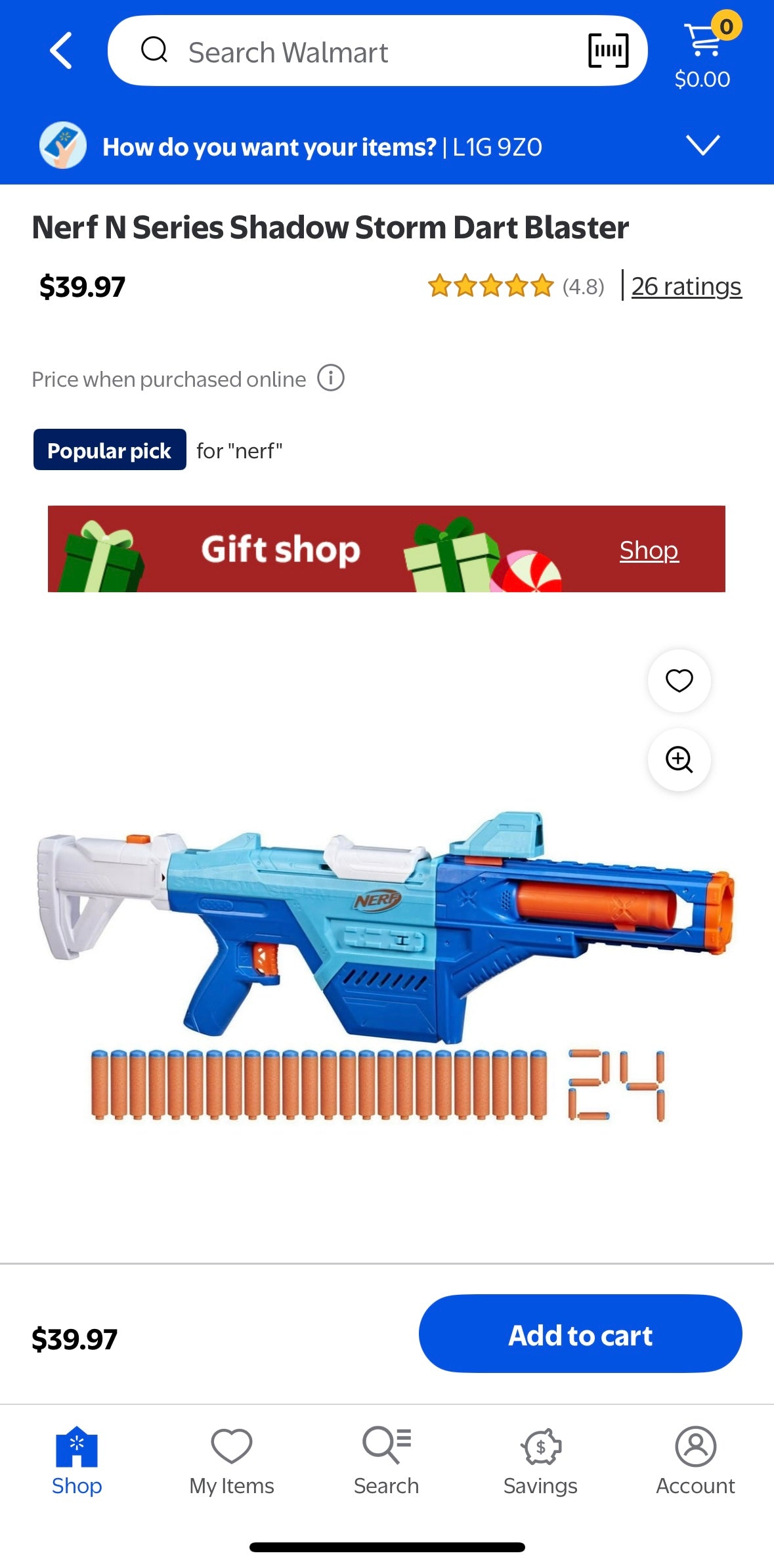 🔫 Nerf N Series Shadow Storm Dart Blaster – 6-in-1 Customizable Set | 24 Elite Darts Included