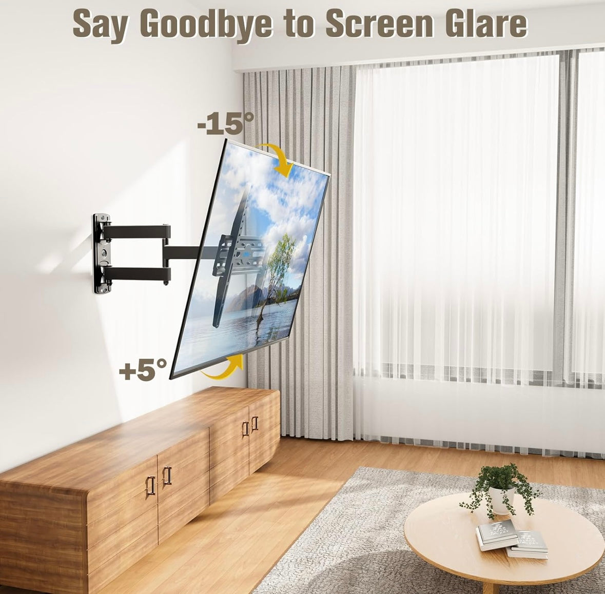 Mounting Dream Full-Motion TV Wall Mount with Articulating Arm – Fits 26–55” TVs (Now Only $25)