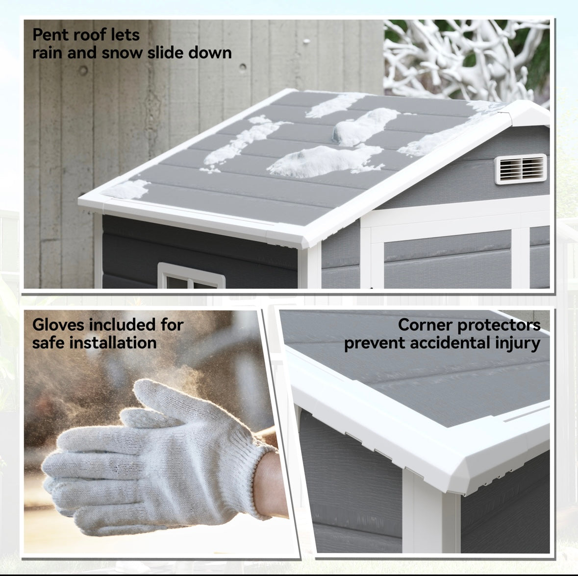 Outsunny Heavy-Duty Outdoor Storage Shed – Lockable | Ventilated | UV-Protected | Aluminum & PP Construction