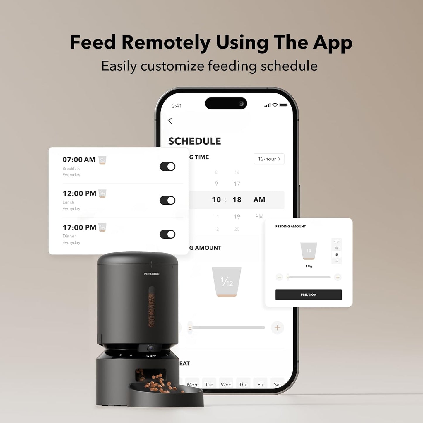 PETLIBRO 5L Smart Automatic Pet Feeder with Camera – 5G WiFi
