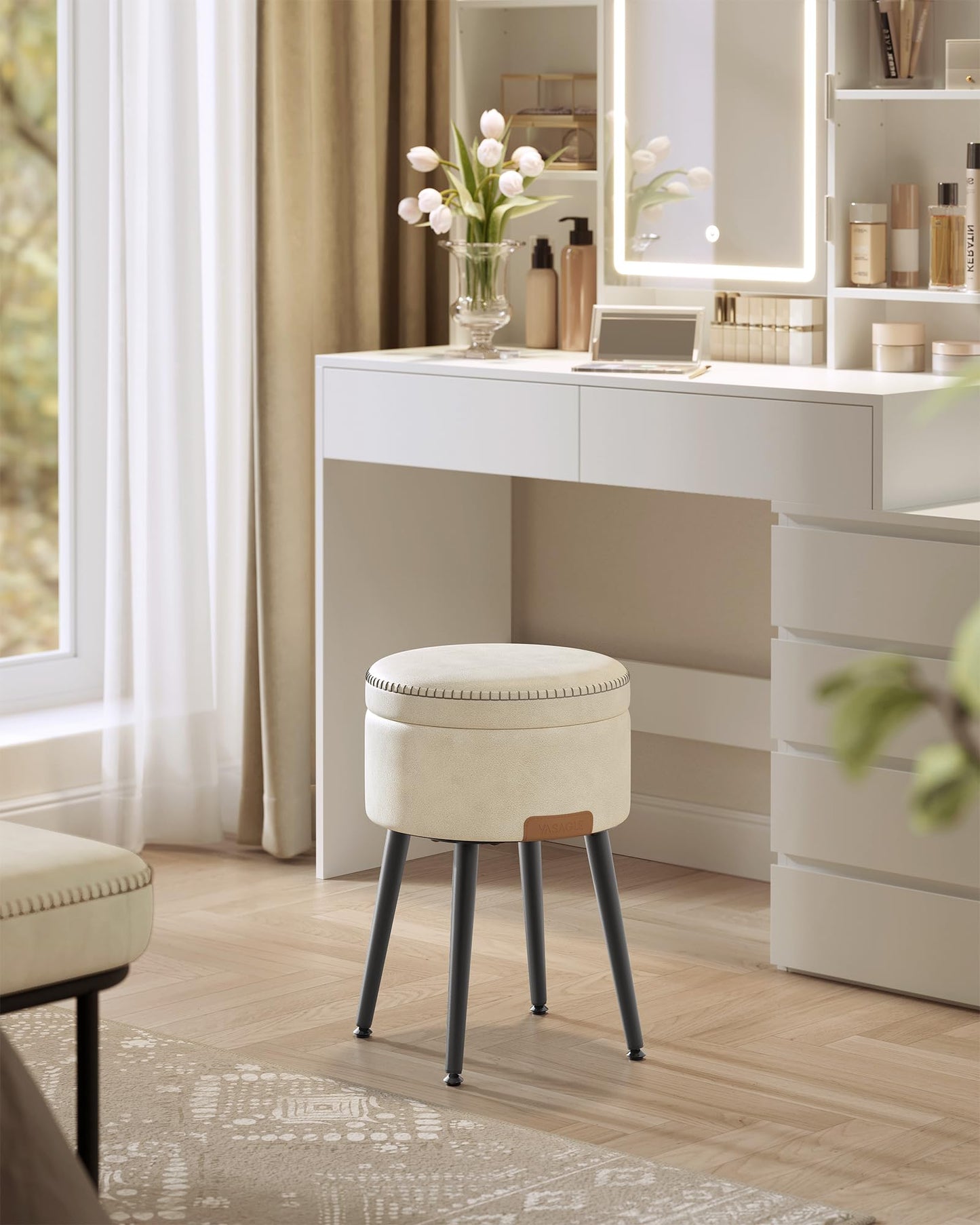 VASAGLE EKHO Storage Ottoman Stool