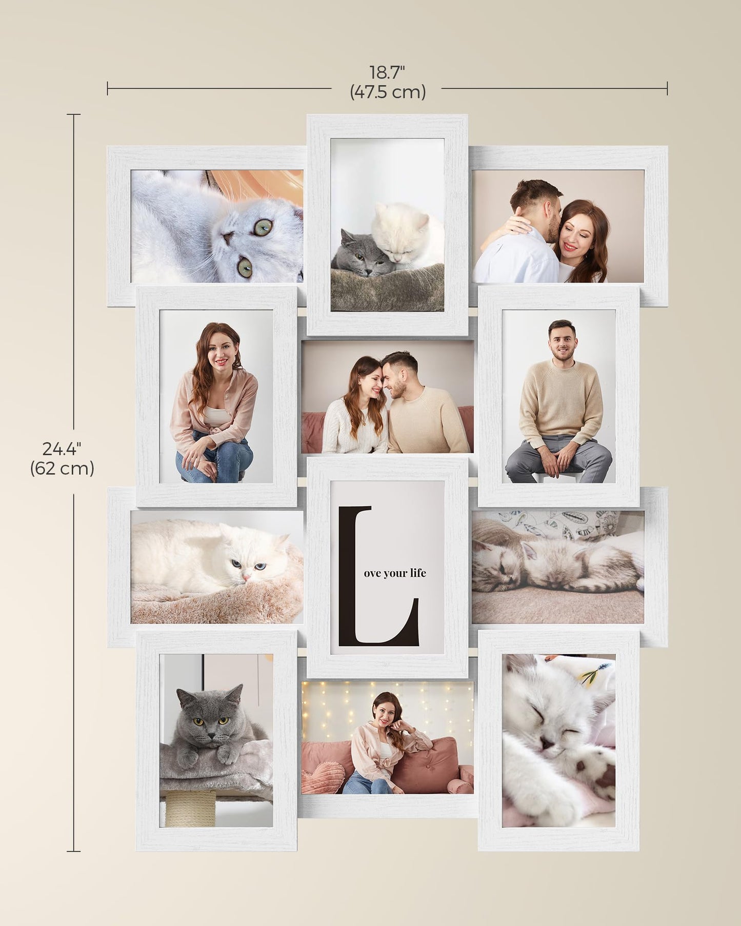 SONGMICS 12-Opening Collage Picture Frame