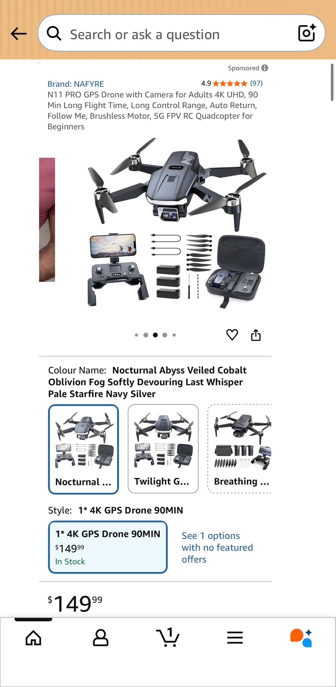 NAFYRE N11 PRO GPS Drone with 4K Camera