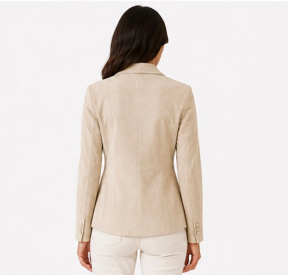 Women’s Suede Blazer Jacket – Sizes Small & Medium