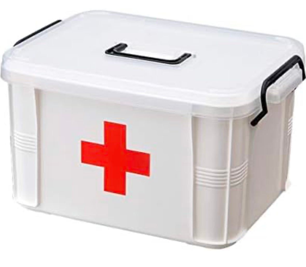 Portable Double-Layer Medicine Storage Box