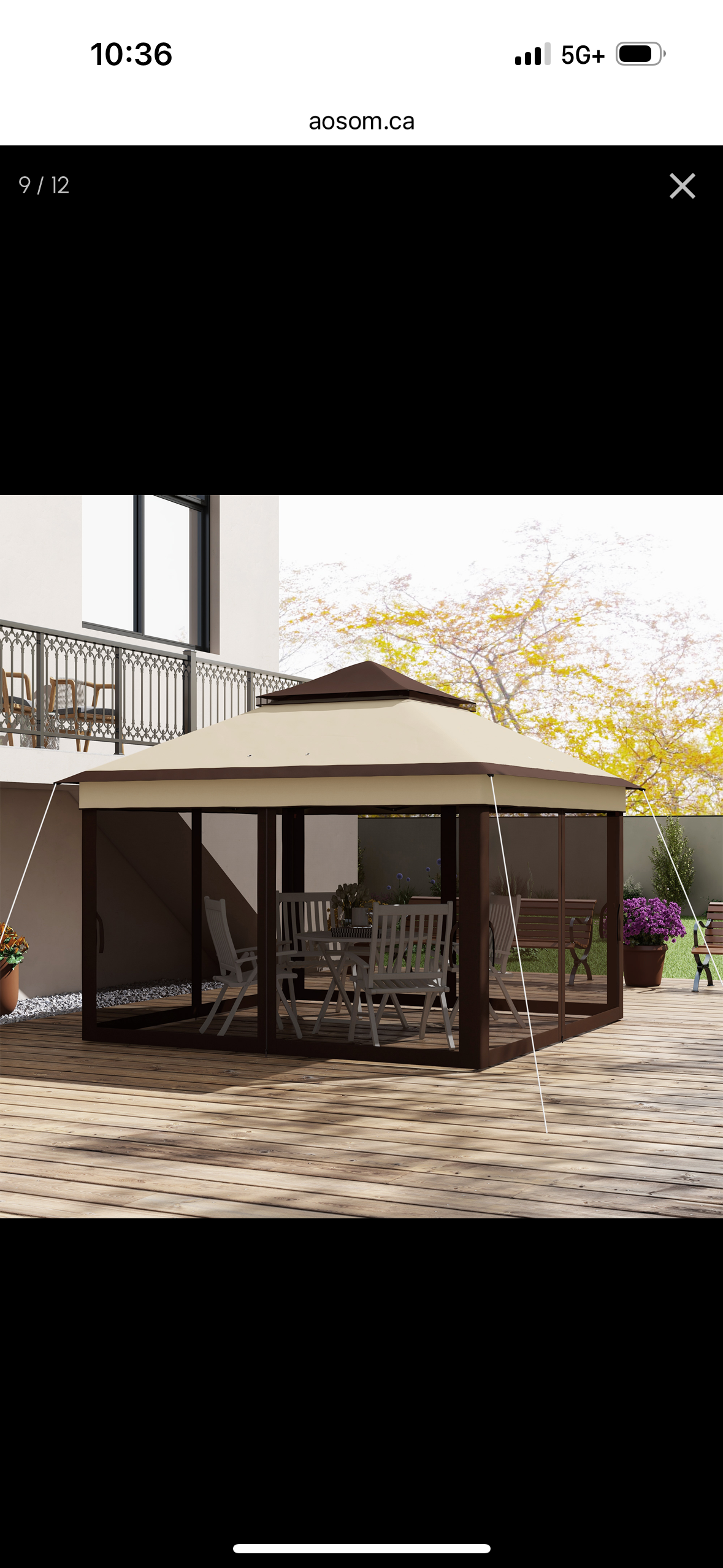 Outsunny 10×10 ft Pop-Up Gazebo Tent with Mesh Curtains — Adjustable Height, UV30+ Protection, and Carry Bag (Modern Grey)