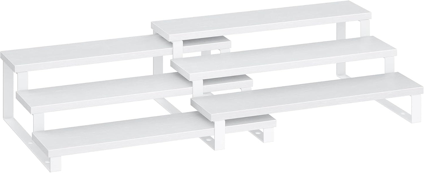 SONGMICS 3-Tier Spice Rack Organizer – Snow White + Cloud White