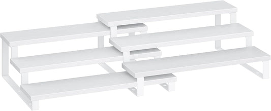 SONGMICS 3-Tier Spice Rack Organizer – Snow White + Cloud White