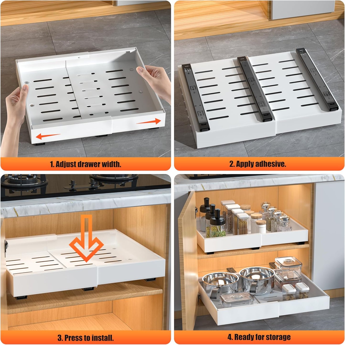 DEKAVA Pull-Out Cabinet Organizer