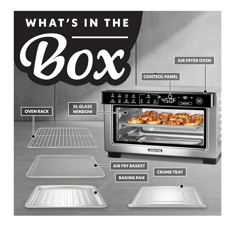 Gourmia 4-Slice Digital Air Fryer Oven