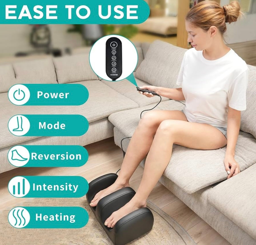 MASGRE Heated Shiatsu Foot Massager – 40% Off Amazon Price!