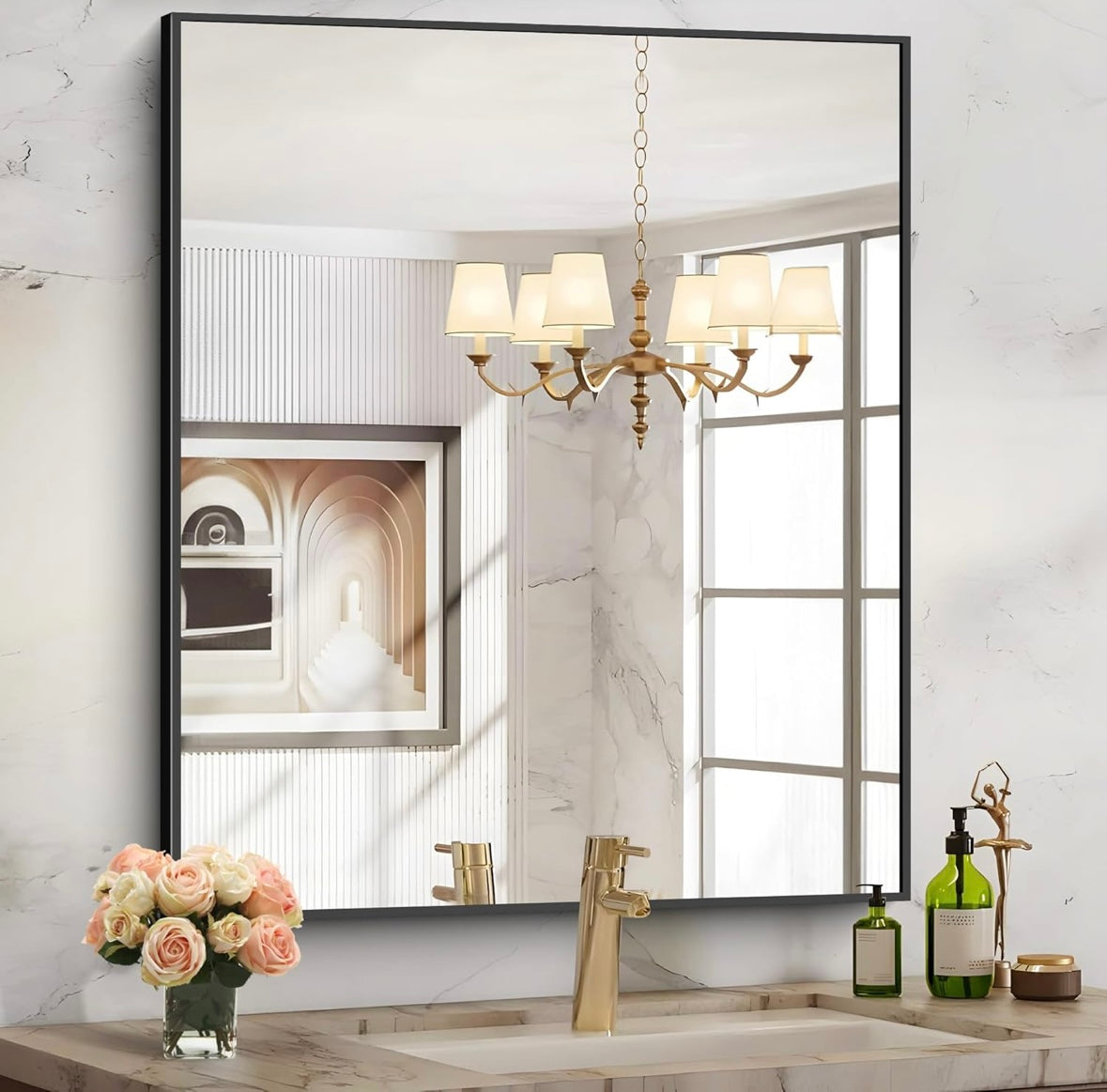 COFENY Modern Rectangular Bathroom Mirror – 40% Off Amazon Price!