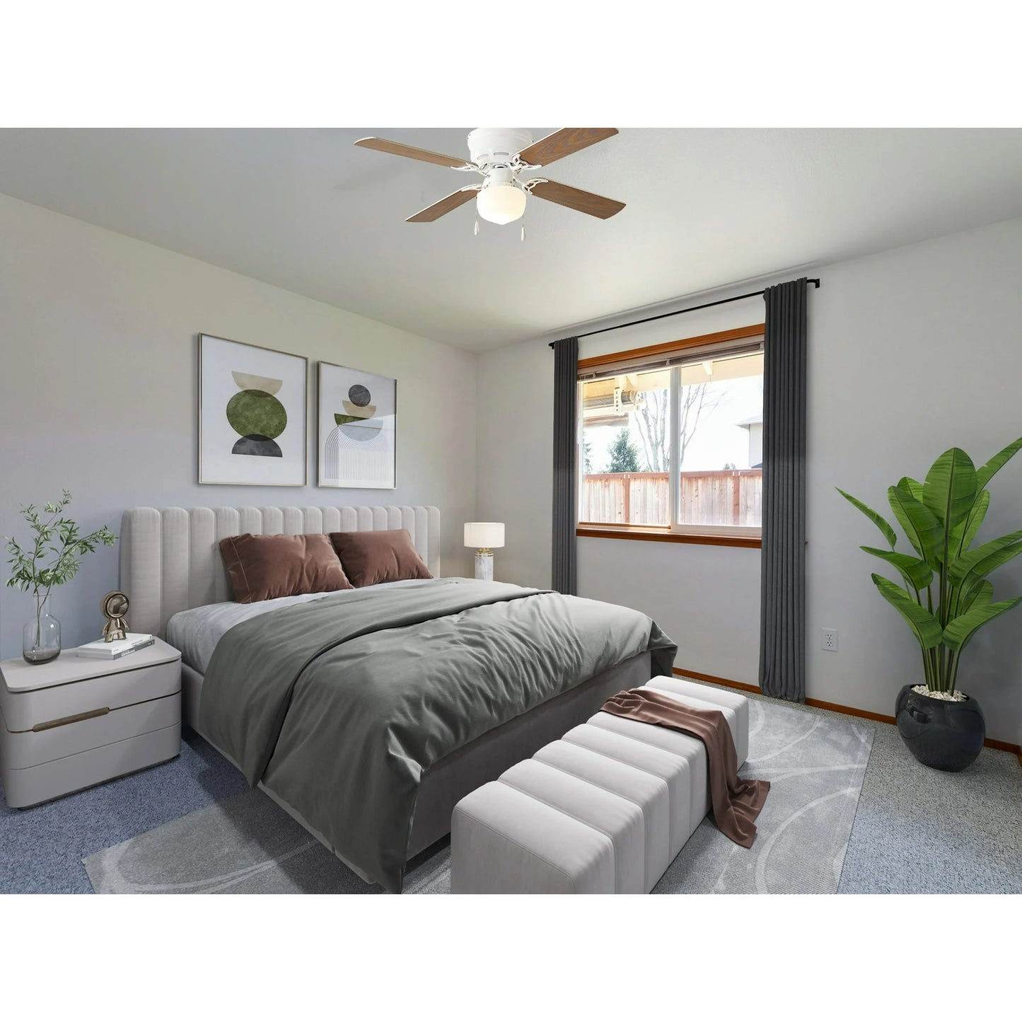 Mainstays 42” Hugger Indoor Ceiling Fan
