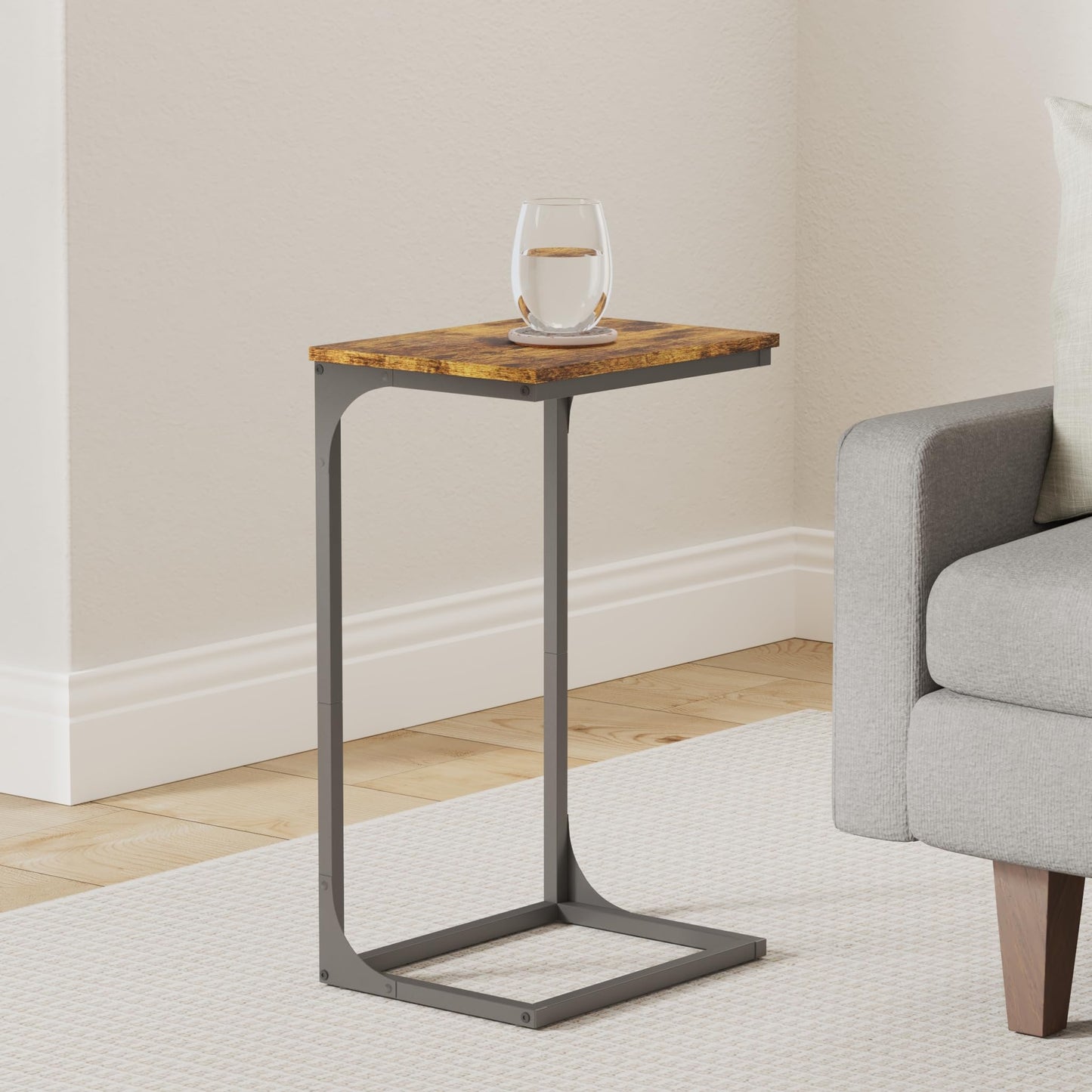 VASAGLE C-Shaped Side Table