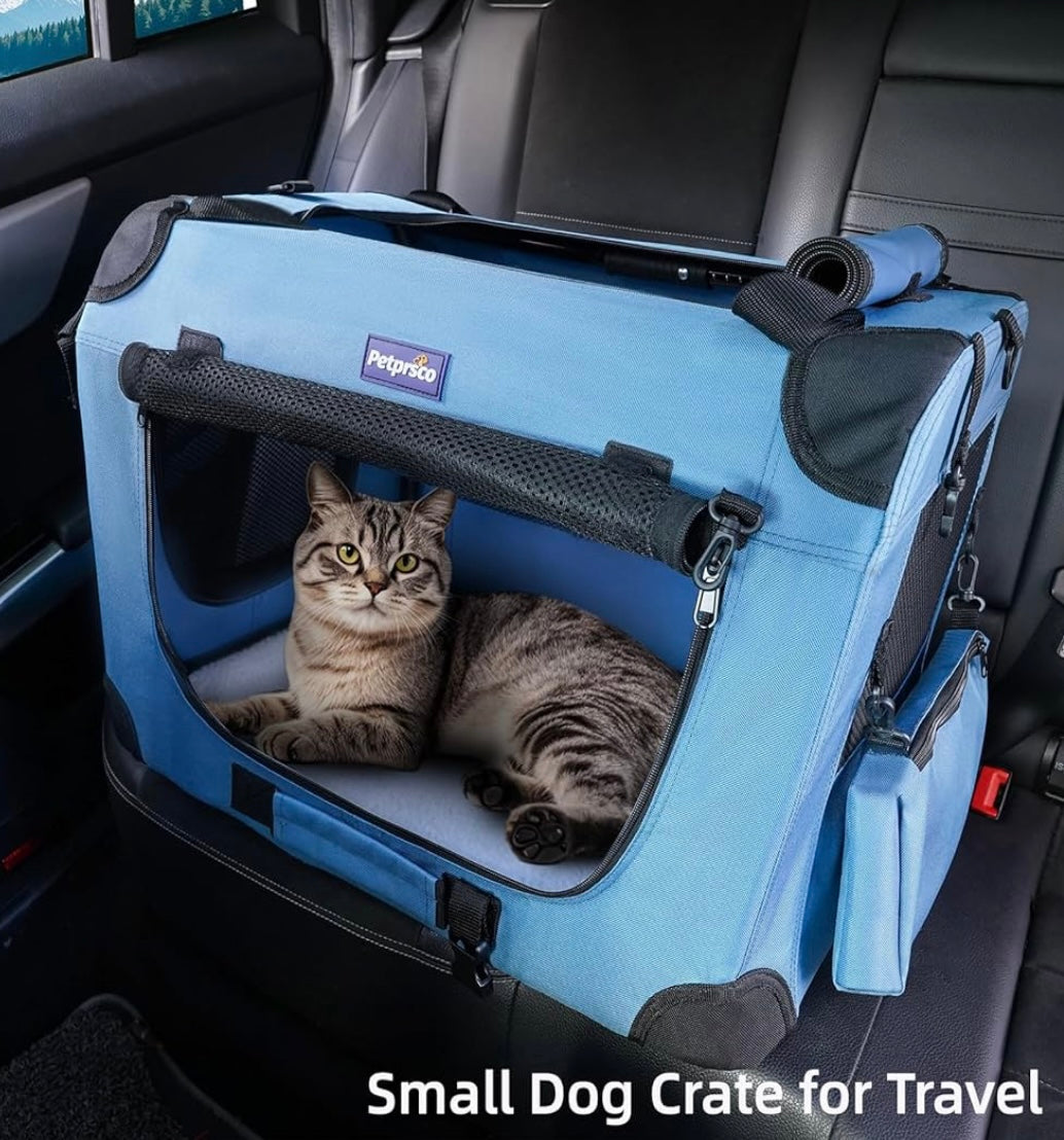 Petprsco Portable Soft Dog Crate – Gray (40% Off Amazon Price)