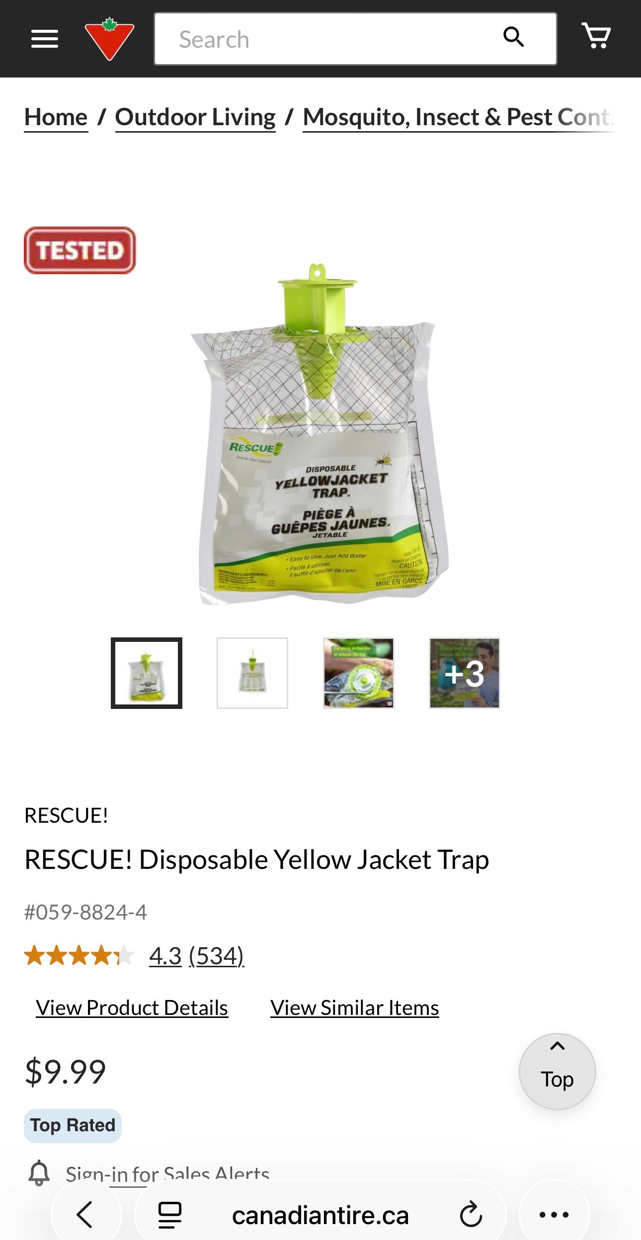 Disposable Yellowjacket Trap – Outdoor Use