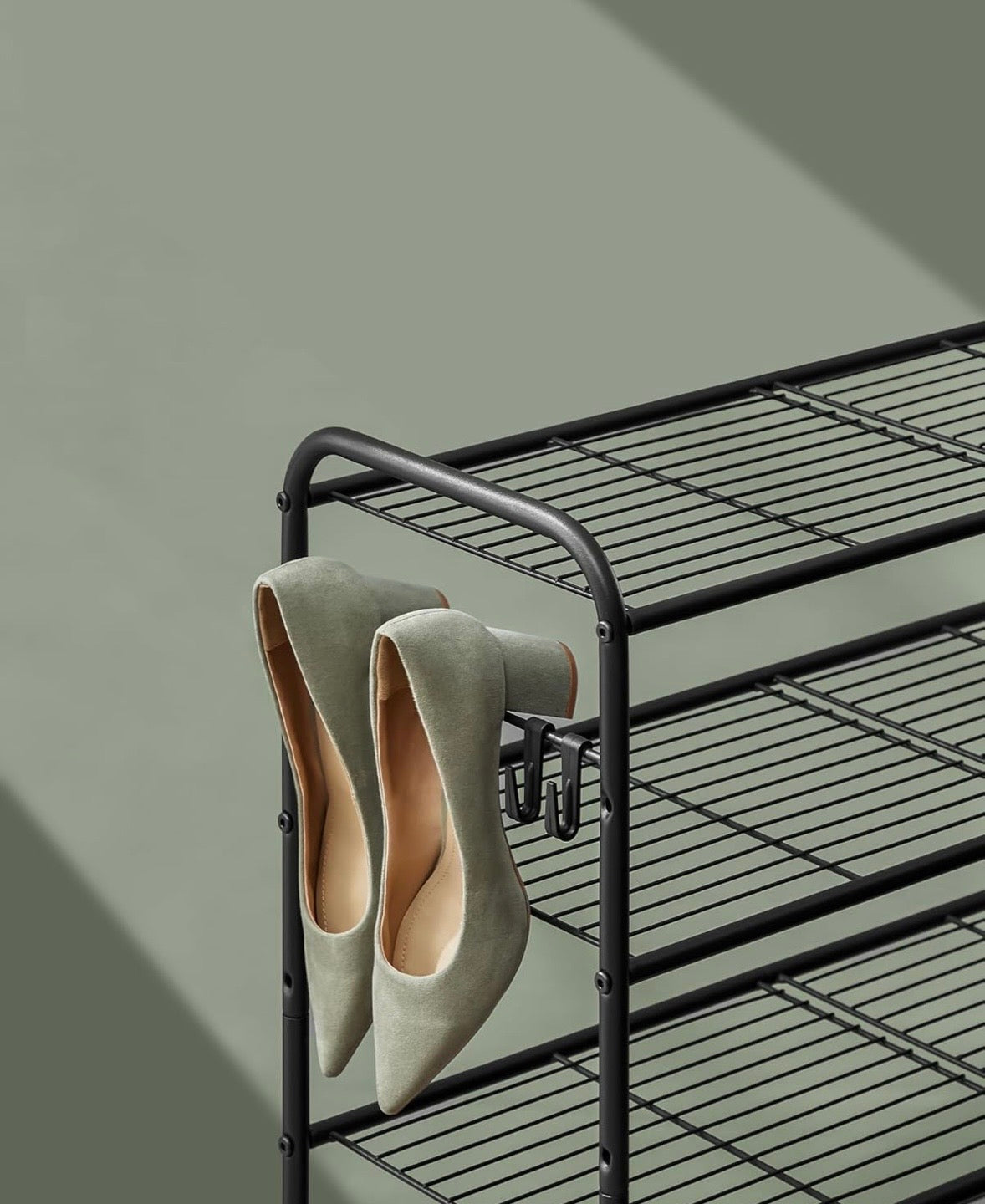 4-Tier Adjustable Metal Shoe Rack