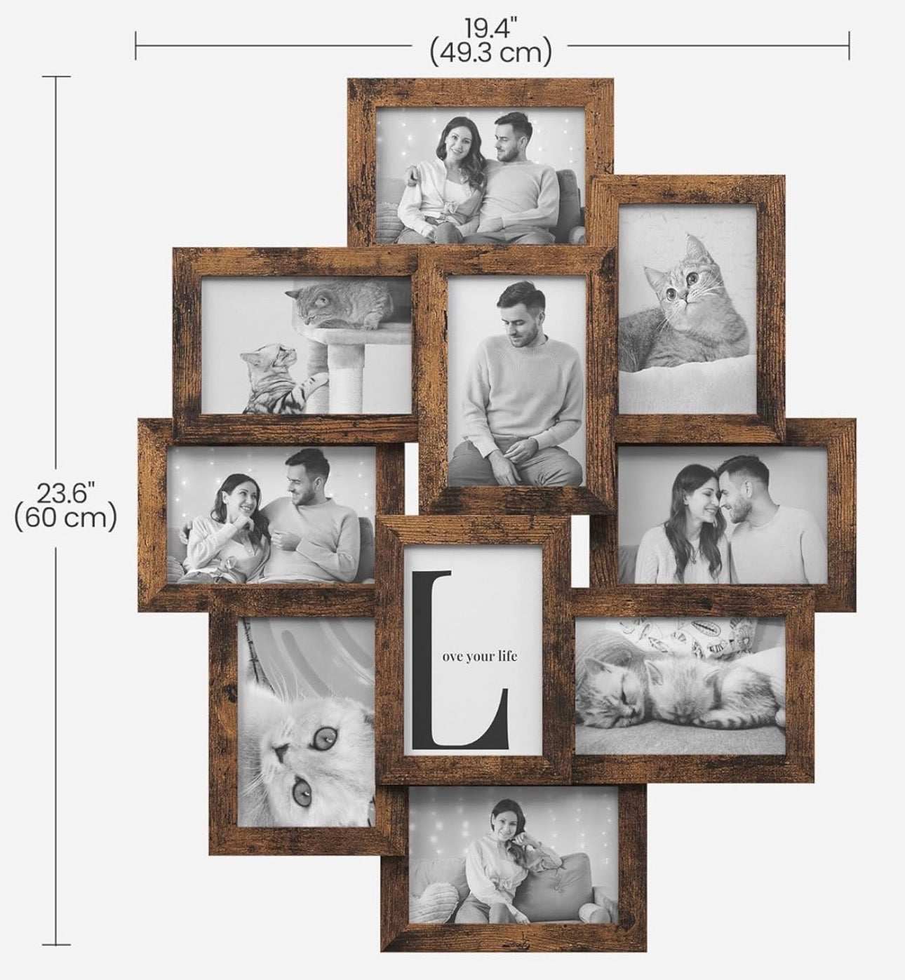 SONGMICS 10-Photo Collage Frame (4 × 6 in)