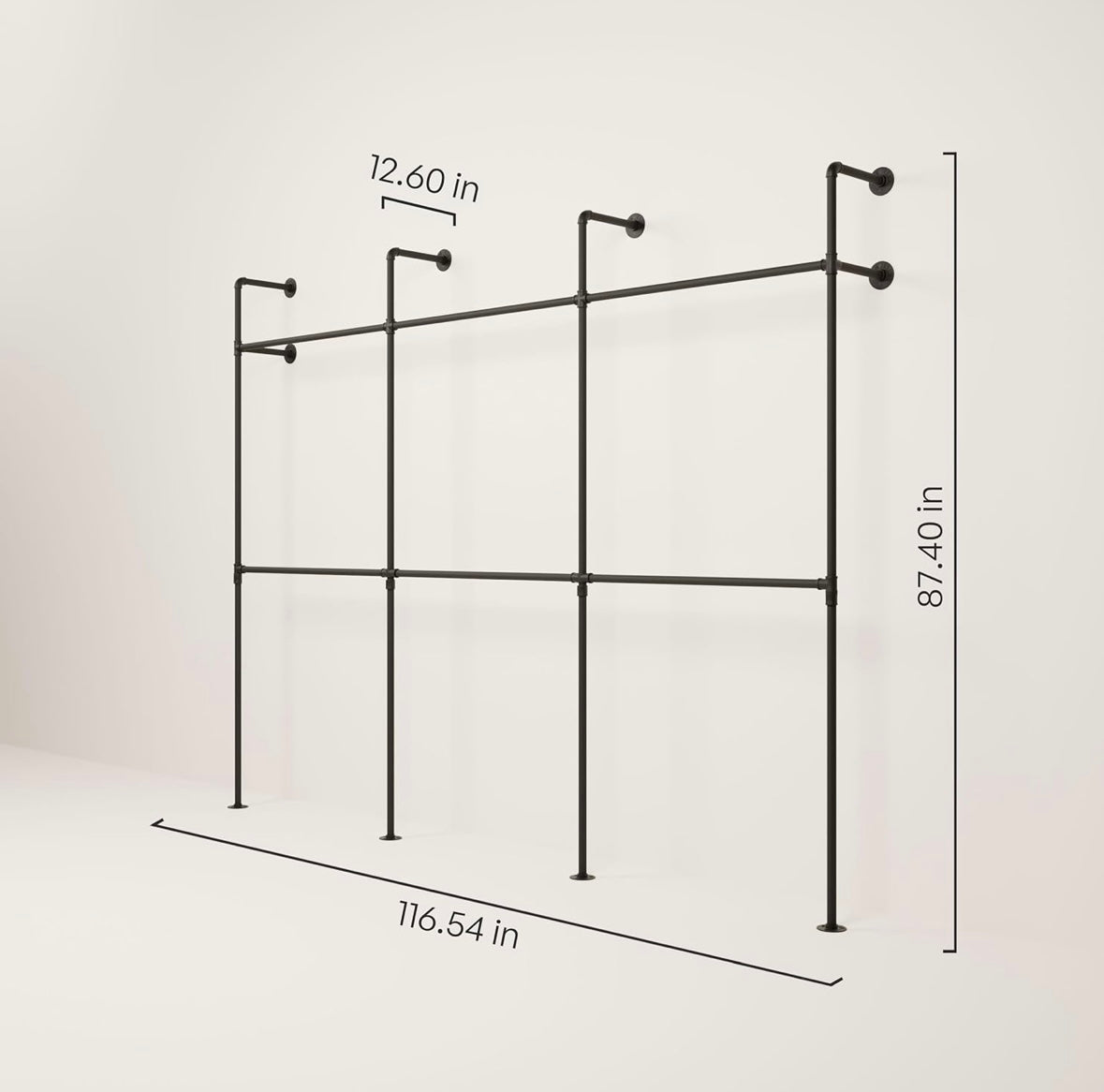 Pamo Industrial Wall-Mounted Clothing Rack – 40% Off Amazon Price!