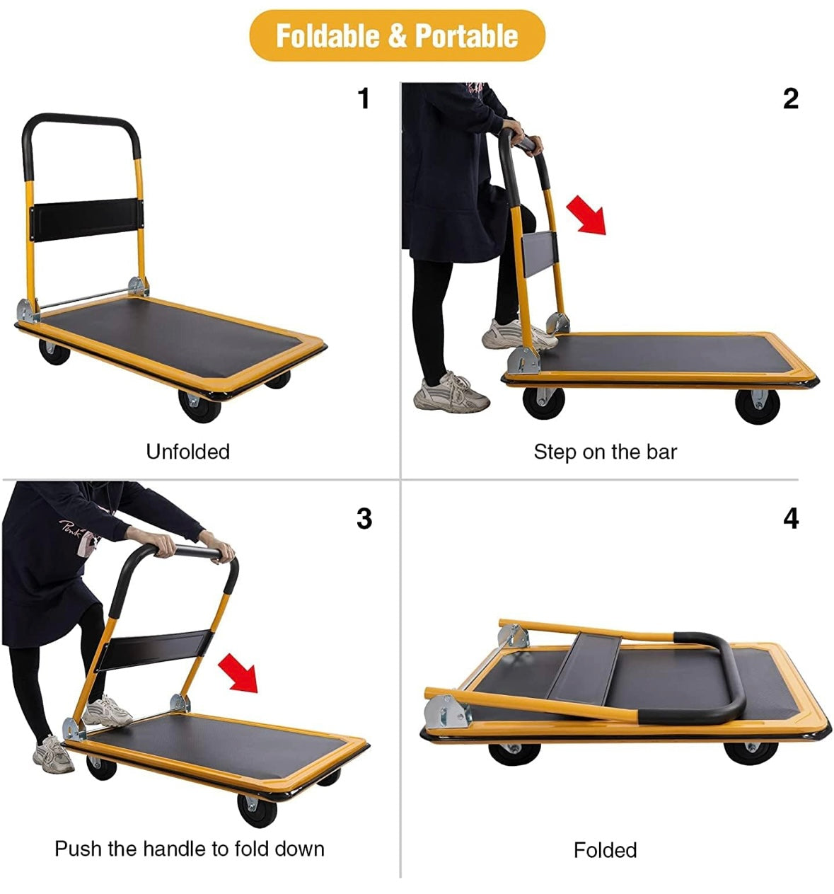 RedSwing 660lb Foldable Platform Cart Dolly – 35% Off Amazon Sale Price!