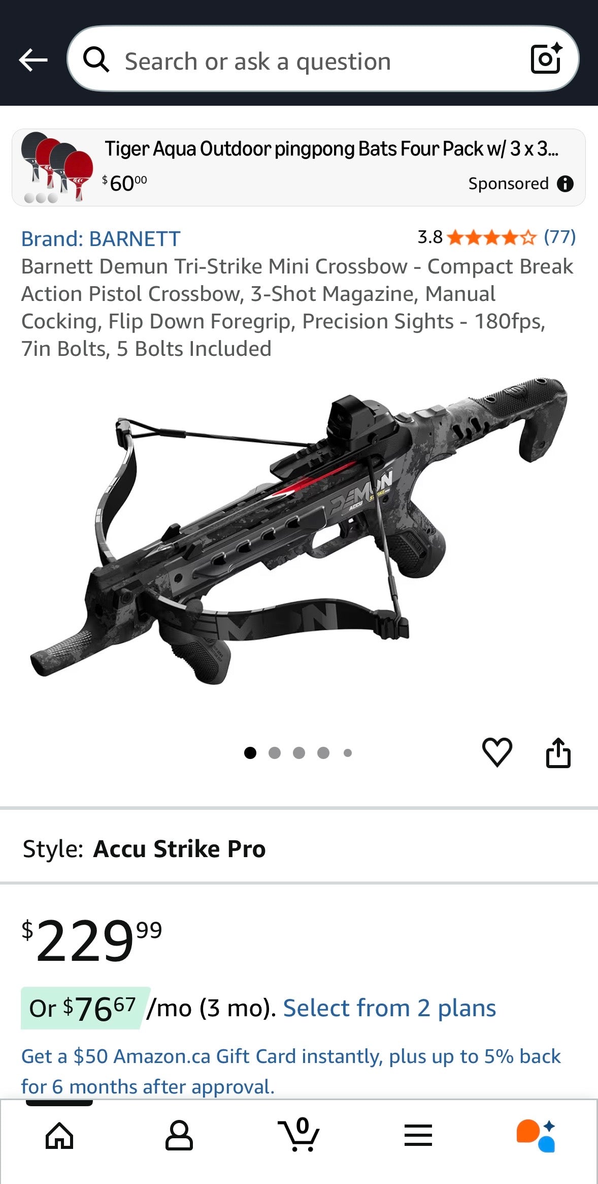 🏹 Barnett Demun Accu Strike Pro Mini Crossbow – Camo