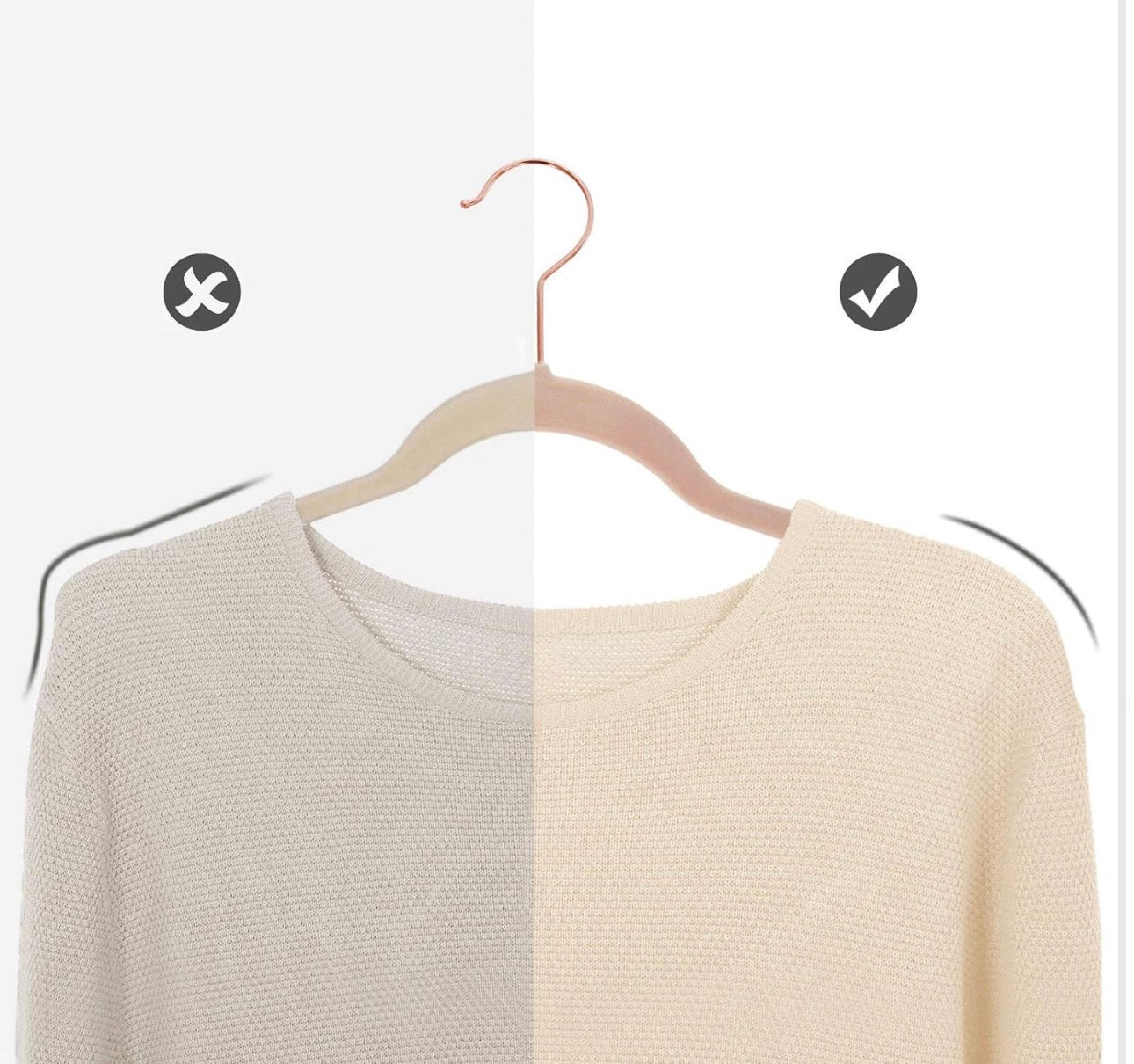 SONGMICS 50-Pack Velvet Non-Slip Hangers