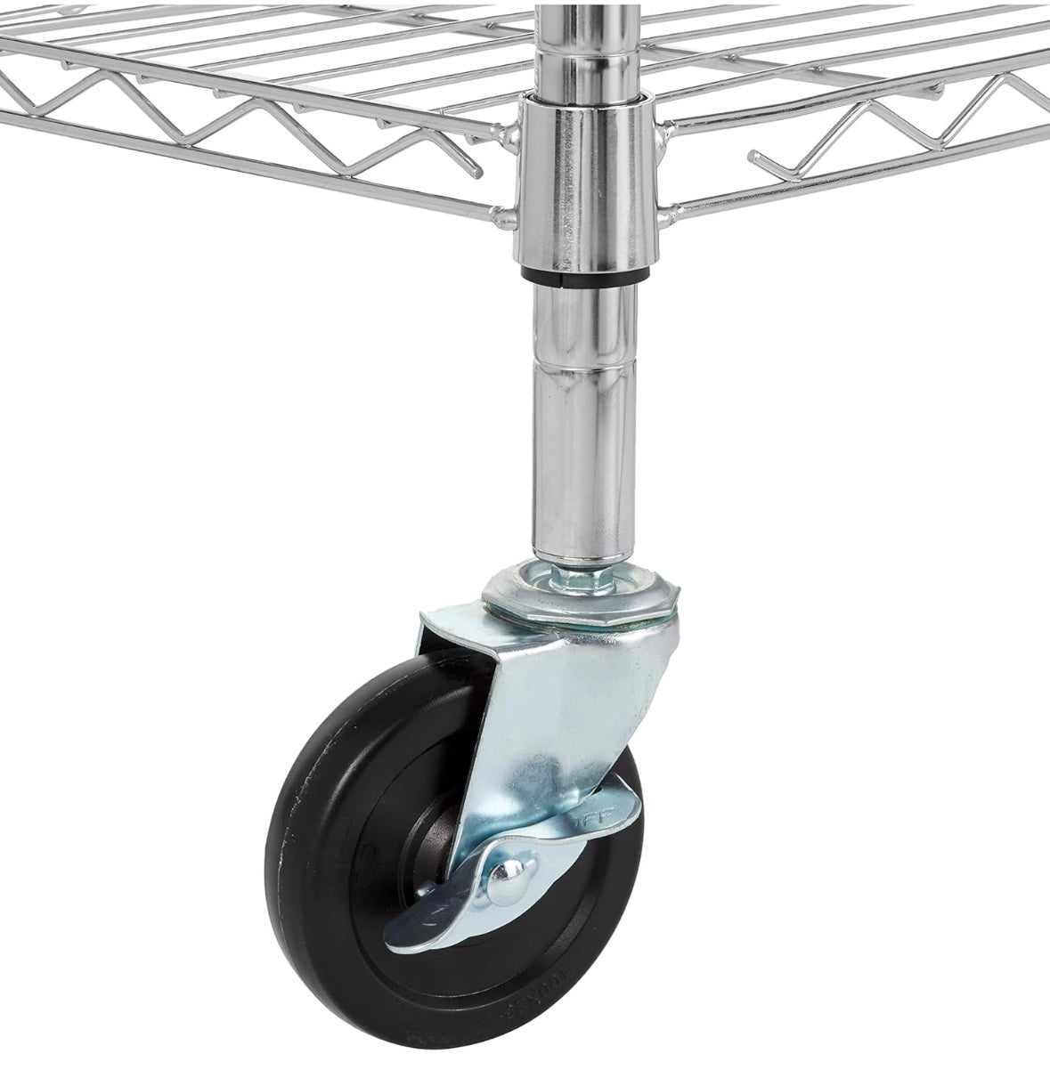 5-Tier Heavy-Duty Adjustable Metal Storage Rack — Chrome Finish (Kitchen / Garage / Utility)