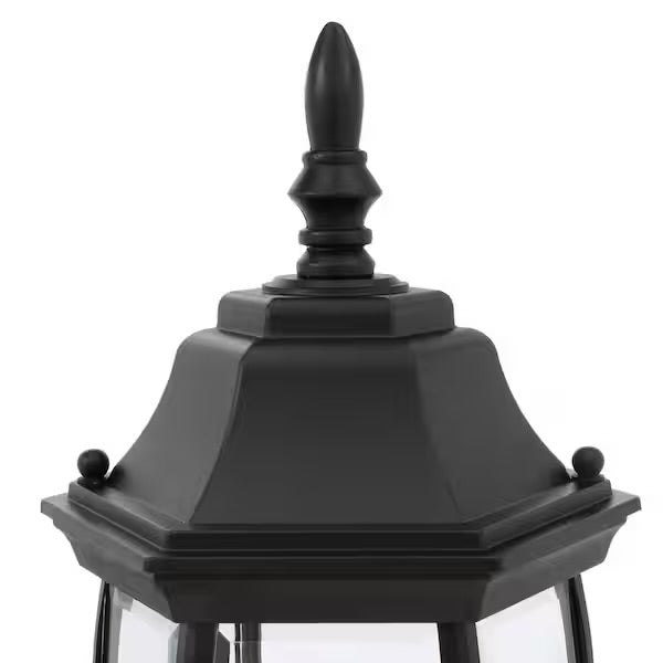Heath-Zenith Alexandria 180° Black Motion-Sensing Outdoor Lantern