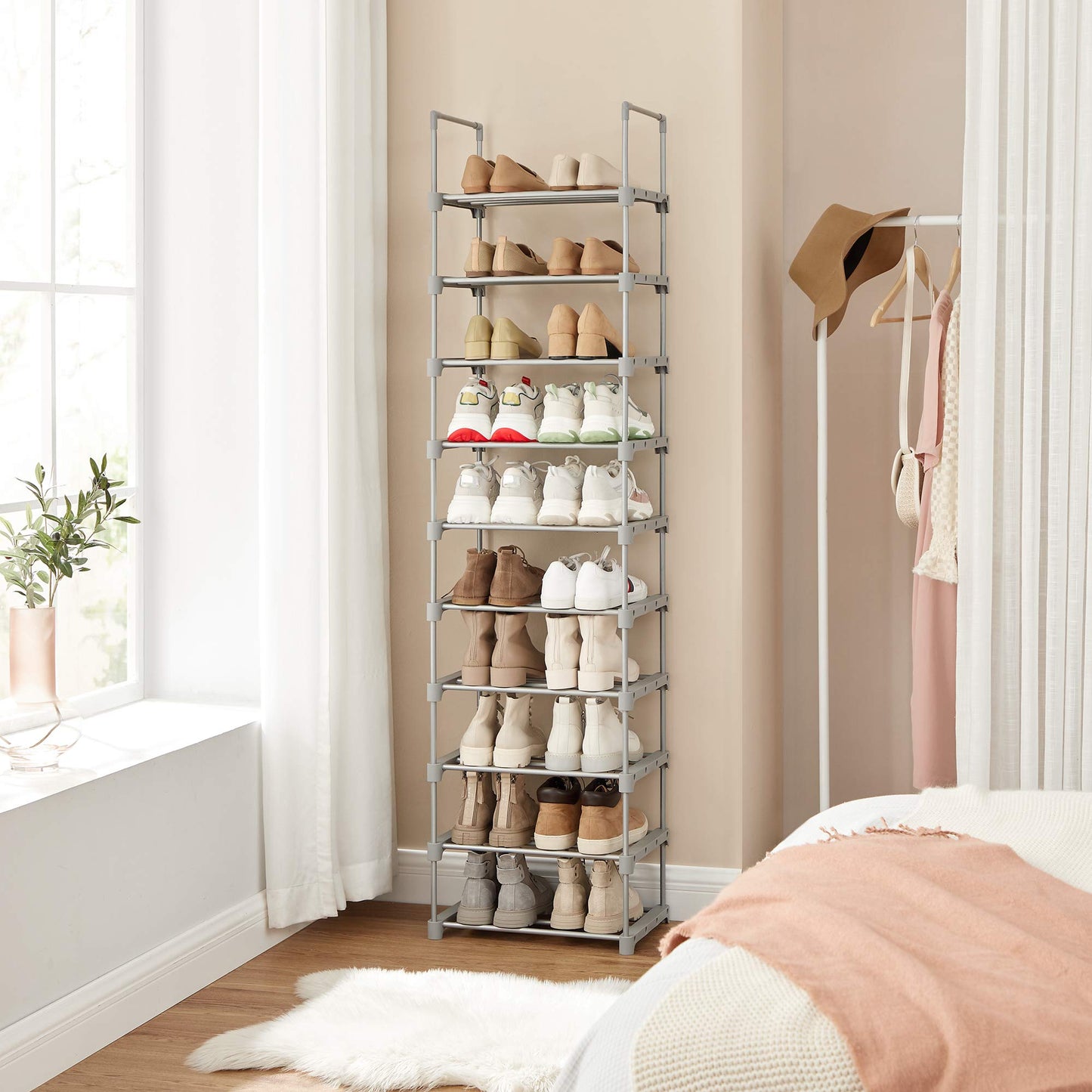 5-Tier Metal Shoe Rack