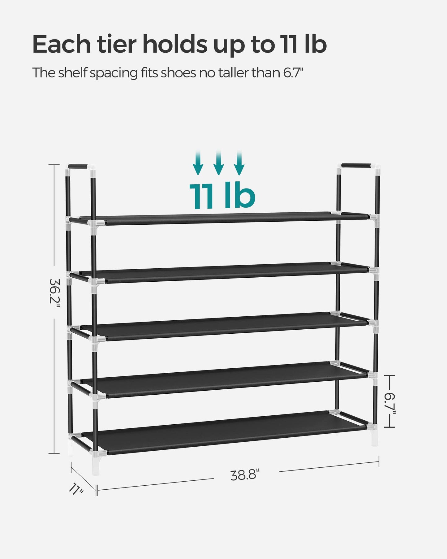 5-Tier Shoe Rack