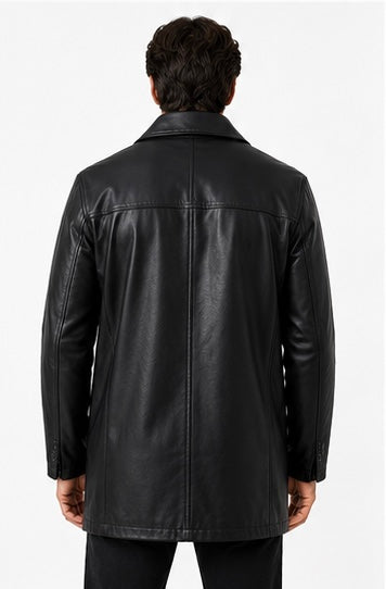 Men’s Premium Black Leather Jacket with Liner