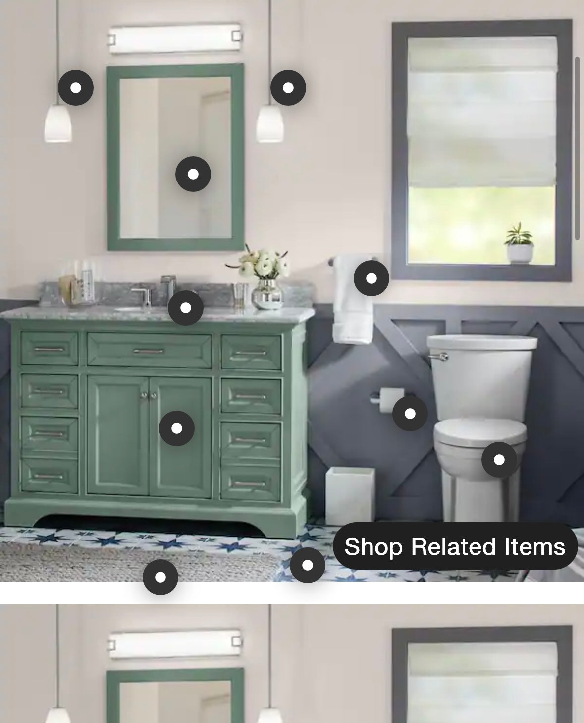 Home Decorators Collection LED Vanity Light Fixture — Modern 32W Integrated LED Bathroom Wall Light