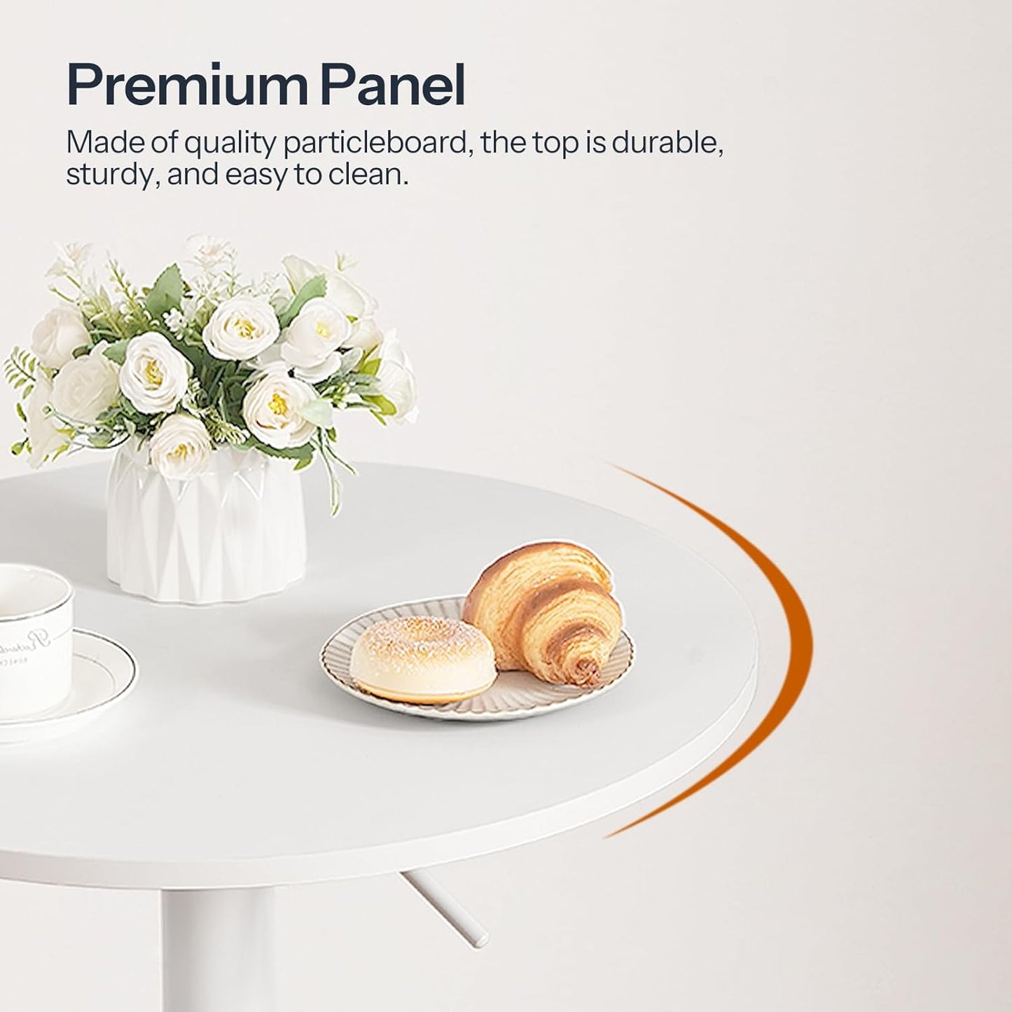 HOOBRO Adjustable Round Bar Table