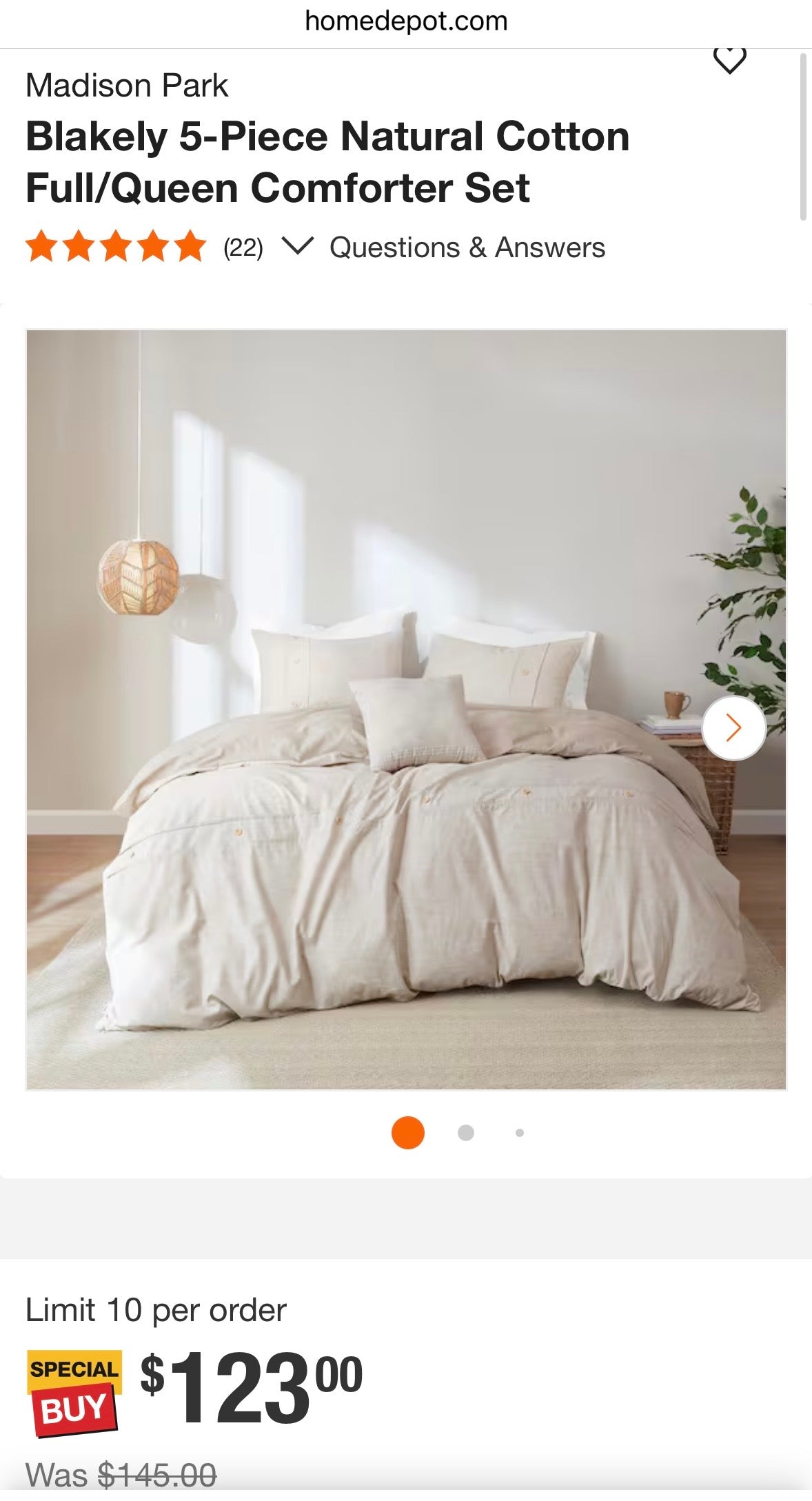 5-Piece Comforter Set – Twin Size