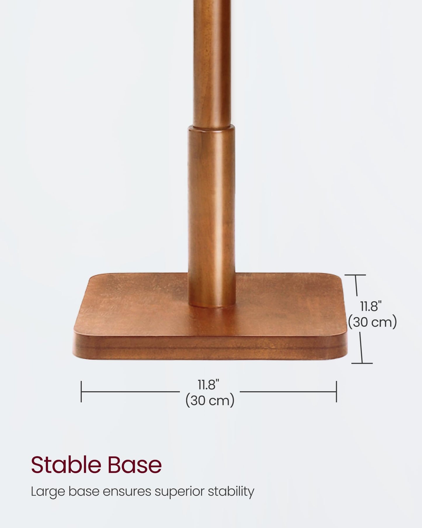 VASAGLE Solid Wood Coat Rack