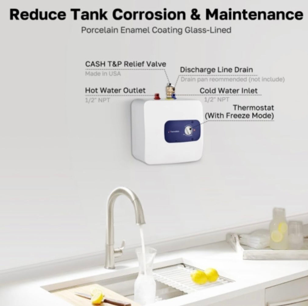 1.3-Gallon Mini Tank Electric Water Heater