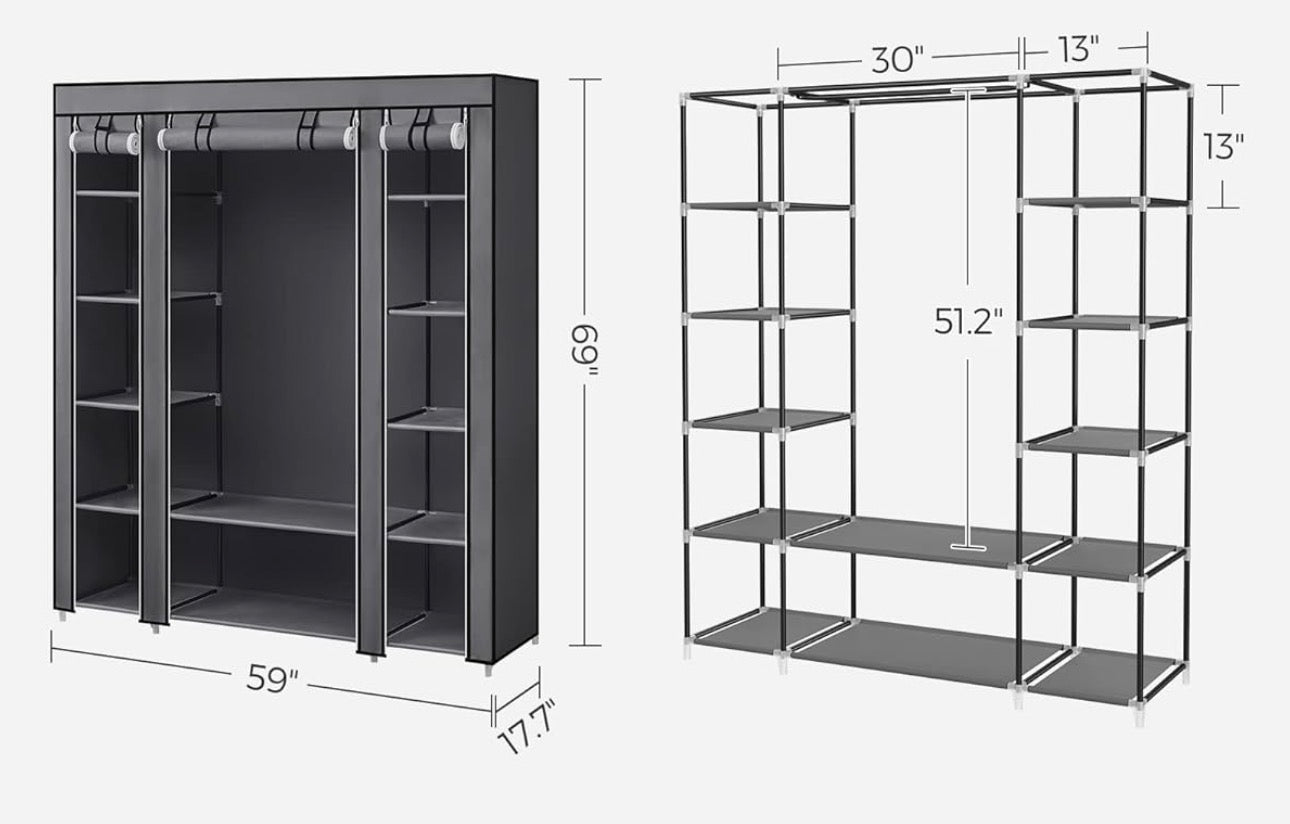 SONGMICS Extra-Large Portable Closet