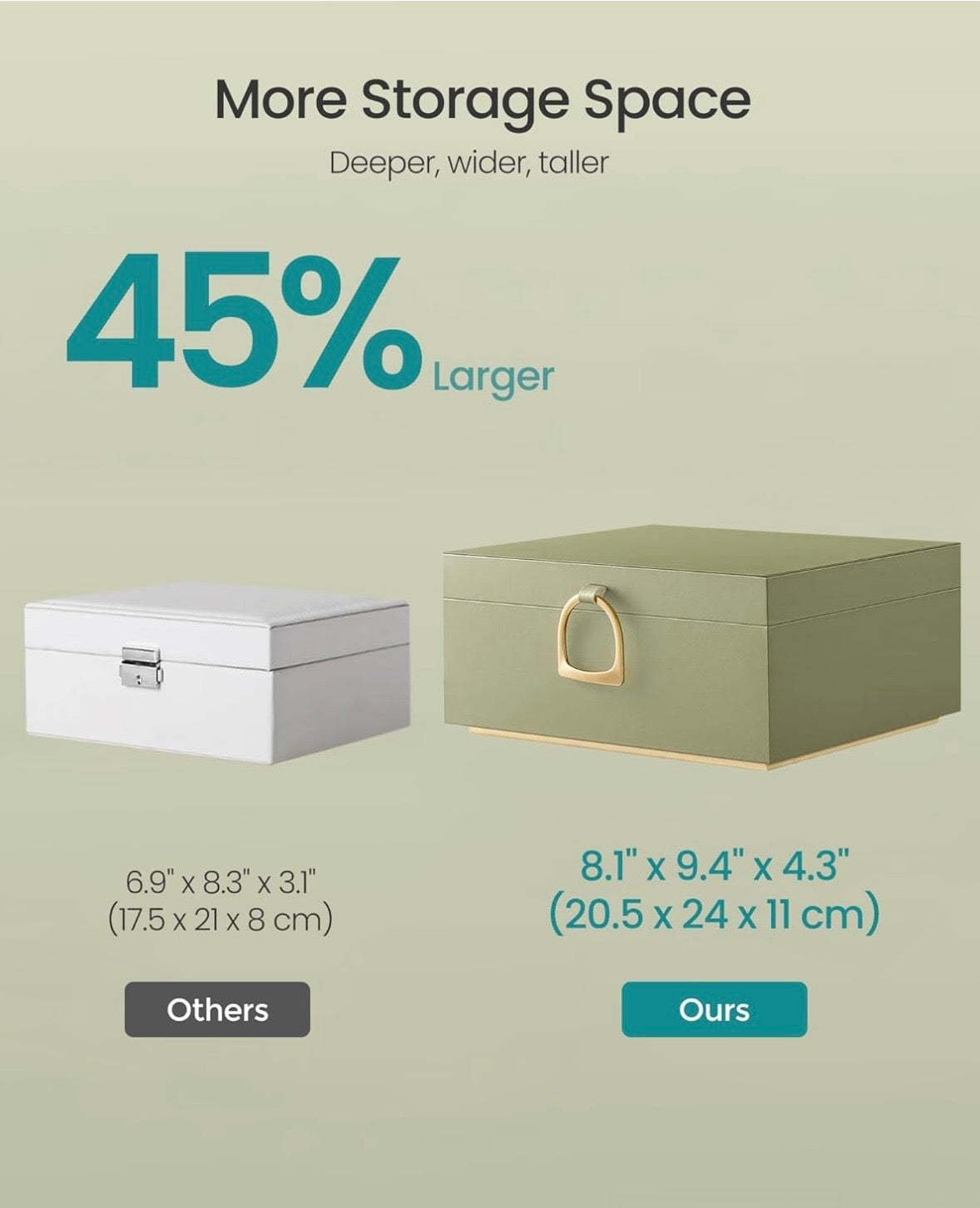 Luxury Floating Jewelry Box Organizer