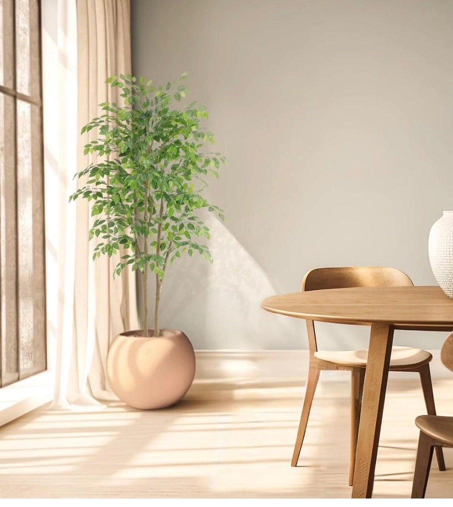 Nafresh 6-Foot Artificial Ficus Tree with Pot