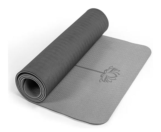 UMINEUX Eco-Friendly TPE Yoga Mat — Double-Sided Non-Slip Fitness Mat with Carry Bag (Open Box – Brand New)