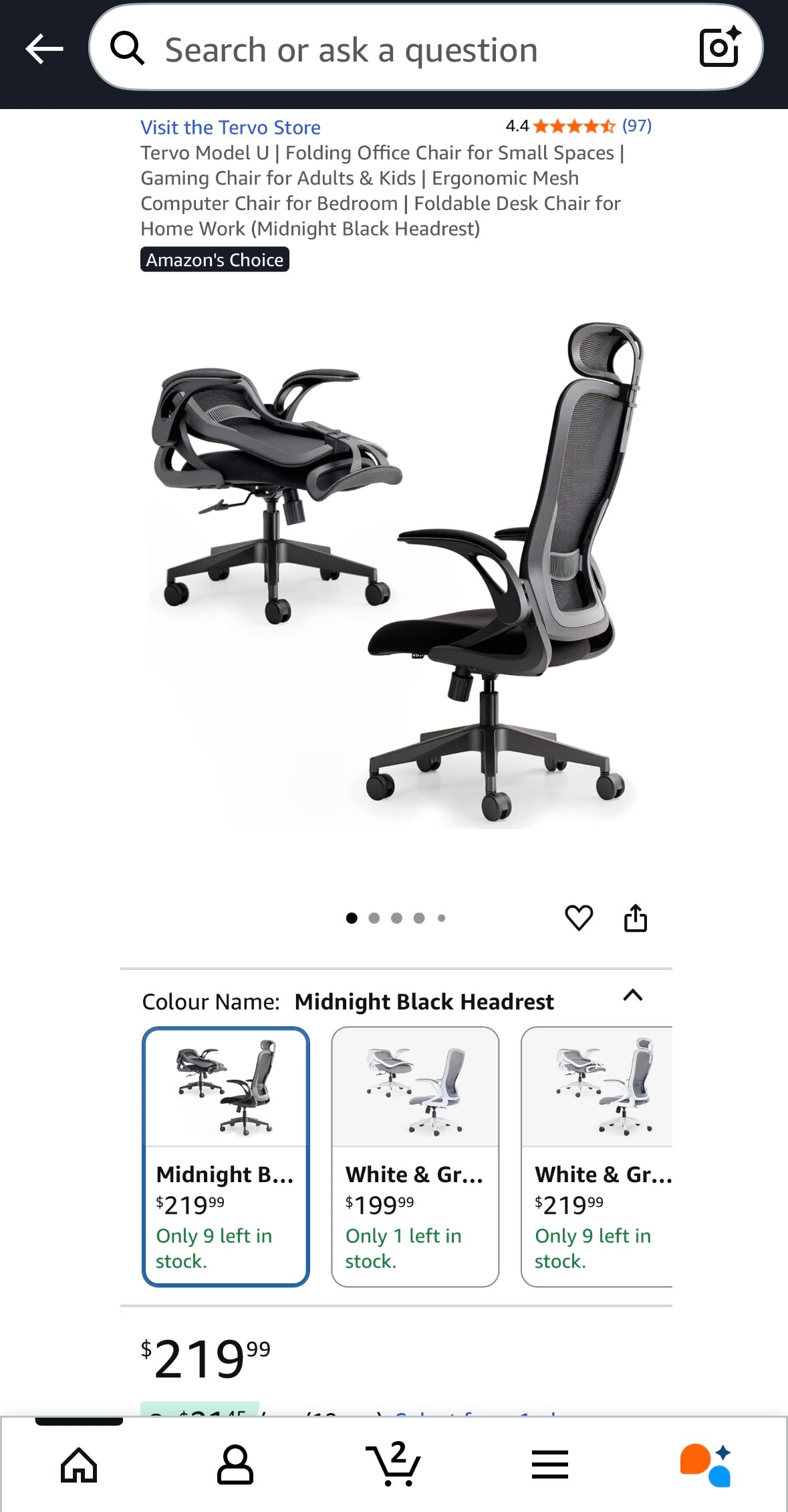 Tervo Model U Ergonomic Office Chair – 40% Off Amazon Price!