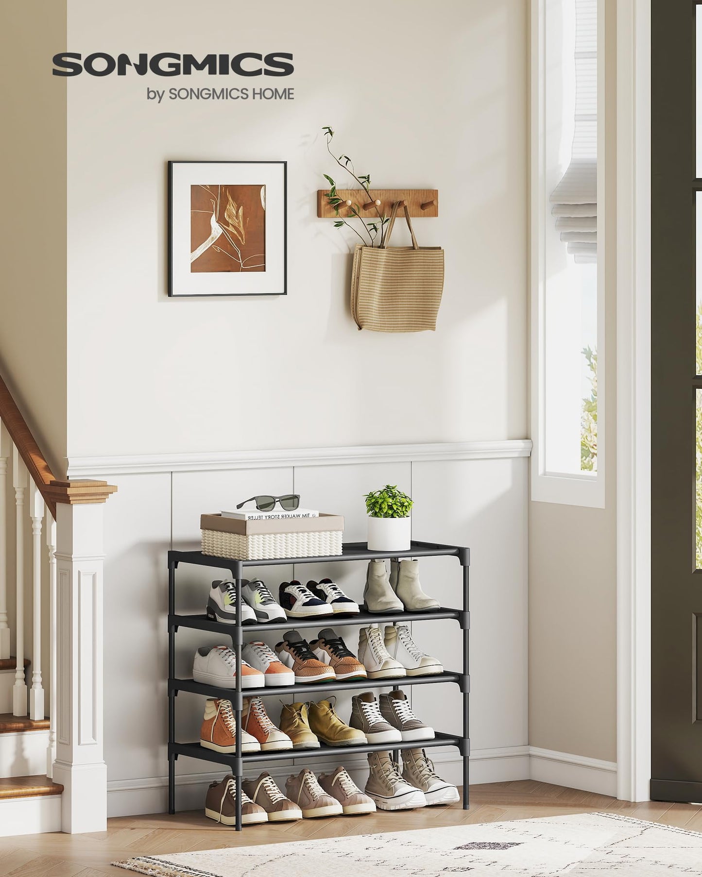 4-Tier Shoe Rack Organizer
