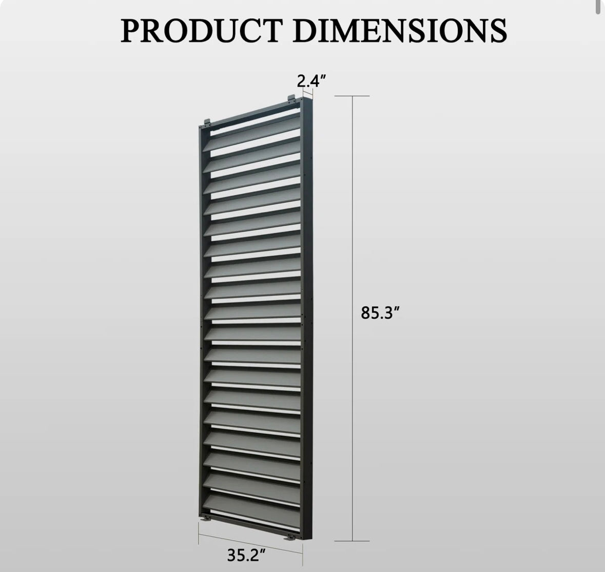 Outdoor Pergola Shade Screen – Rust-Resistant Aluminum Privacy Panel