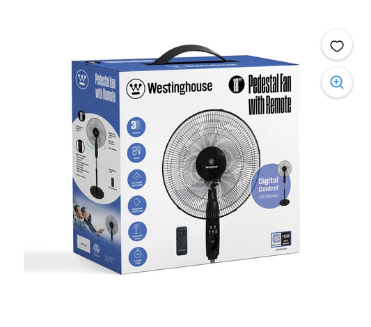 Westinghouse 18” Pedestal Fan
